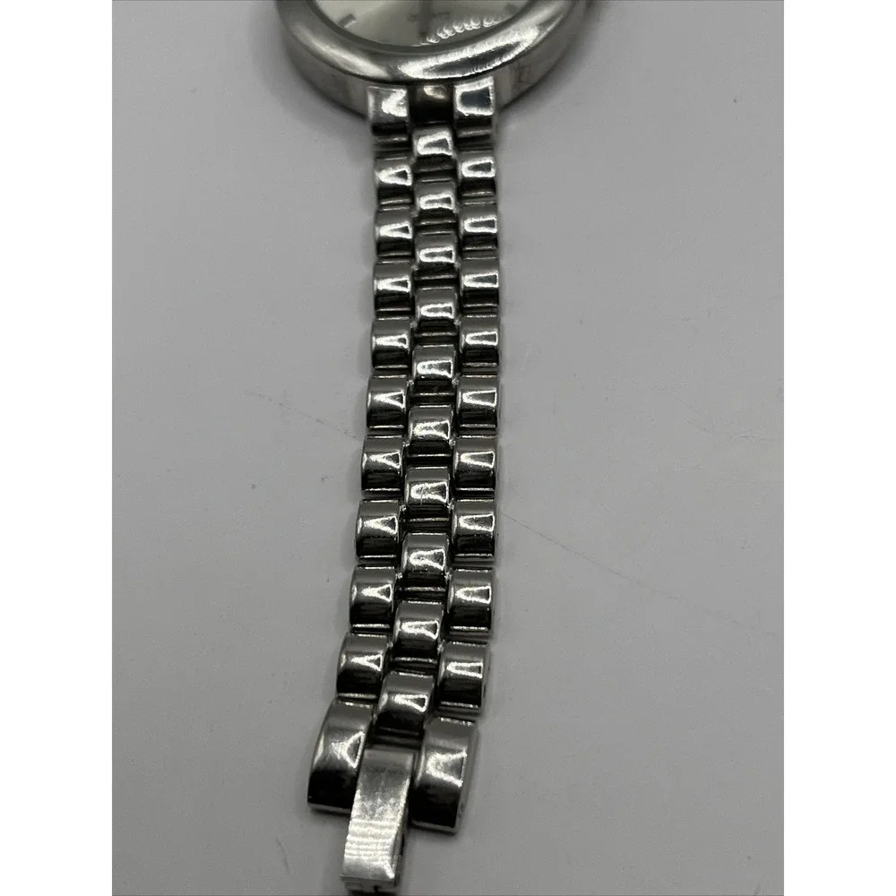 NY&C Women's‎ Quartz Watch Silver Tone Band 31mm Case- New Battery